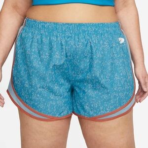 Nike Blue and Orange Athletic Shorts Lightweight Design
